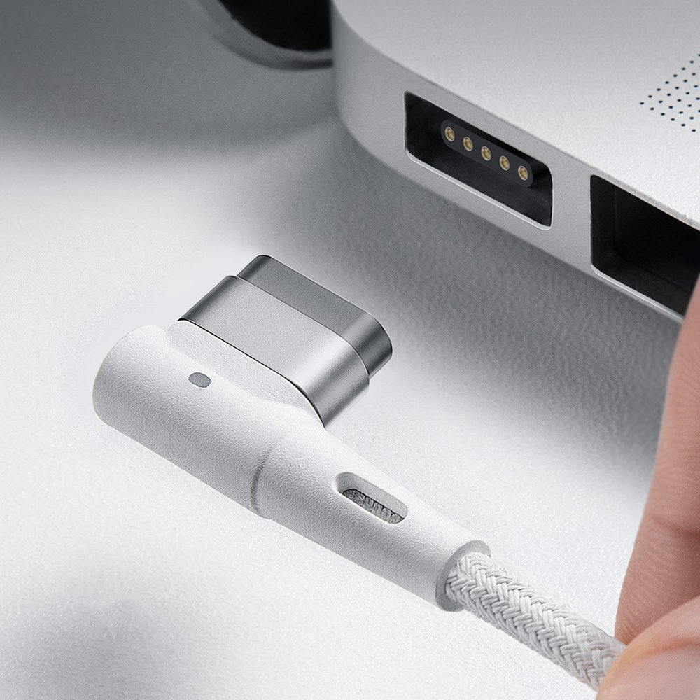 Baseus® CATXC-W02 Magnetni MacBook Type C 60W kabel 2M bijeli (L-oblik)
